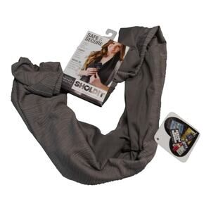 SHOLDIT Clutch Wrap Purse Infinity Scarf Gray Travel